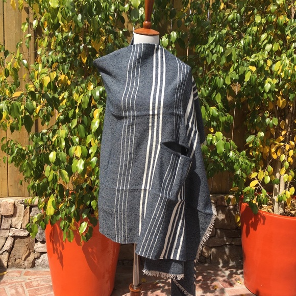 J. Crew Accessories - J.Crew Striped Cape Scarf Wrap